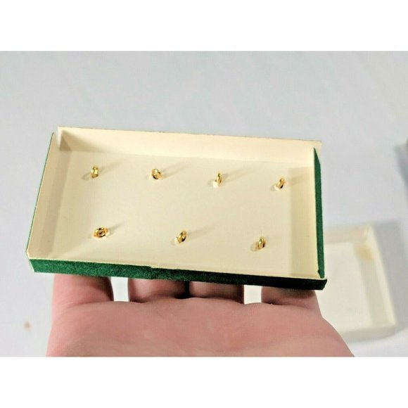 NEW Set of 7 Buttons Gold Engraved‎ KBT Initials Letters Metal - Picture 3 of 6